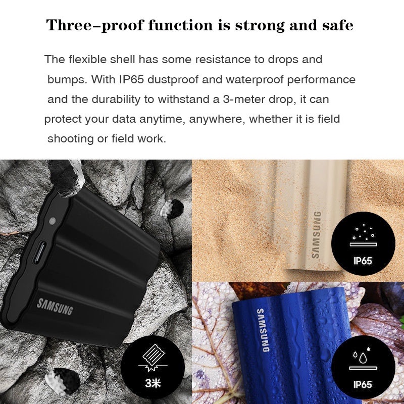 SAMSUNG Usb 3.2 ssd t7 type-c Giao Diện 1tb / 2tb / 4tb  usb3.2 1tb 512gb