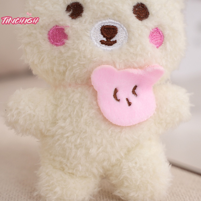 Móc Khóa Búp Bê Gấu Bông mini Mềm Mại Dễ Thương Trang Trí Túi Xách Dành Cho Nam Nữ