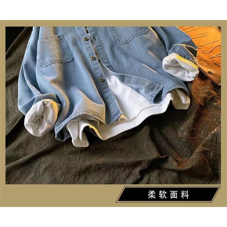 Áo Khoác denim Tay Dài Phong Cách Hàn Quốc Thời Trang Mới Cho Bé Trai