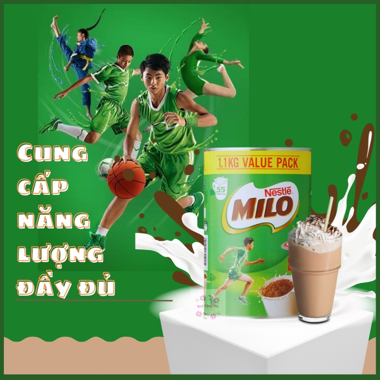 Sữa bột nestle milo bổ sung dinh dưỡng, thơm ngon cho bé từ 2 tuổi Healthy Care Quatangme1