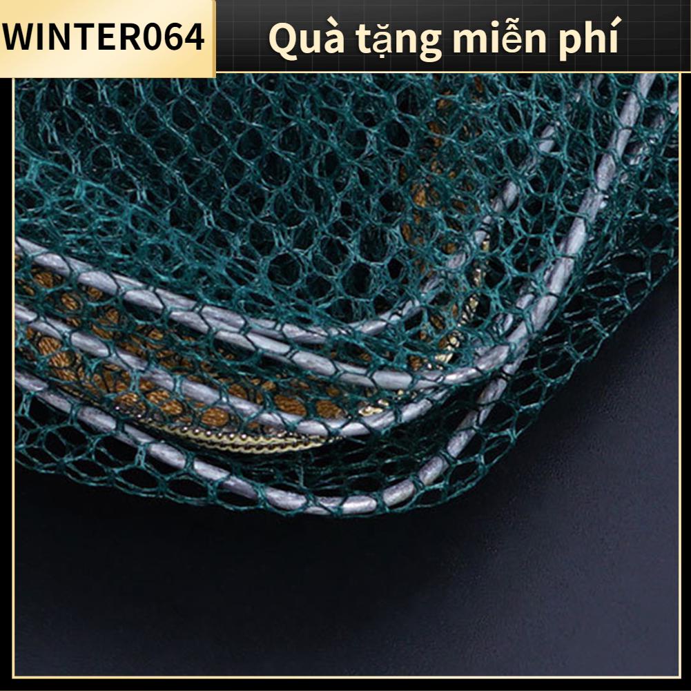 Bẫy Tôm Nylon Di Động Gấp Gọn Thu Ngoài Trời Lưới Cua Mồi Câu Cá Lồng Có 2 Lỗ Cho Hùm Càng Winter064