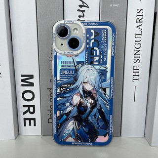 Honkai: Star Rail Jingliu Transparent Laser Case for IPhone 15 14 13 12 11 pro promax x xs xsmax xr 7 8 plus