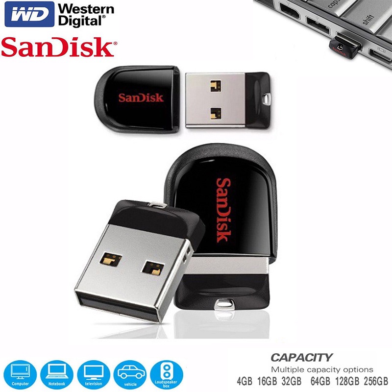 Usb Dung Lượng 100% SanDisk 4GB 512GB 128GB 64GB 32GB