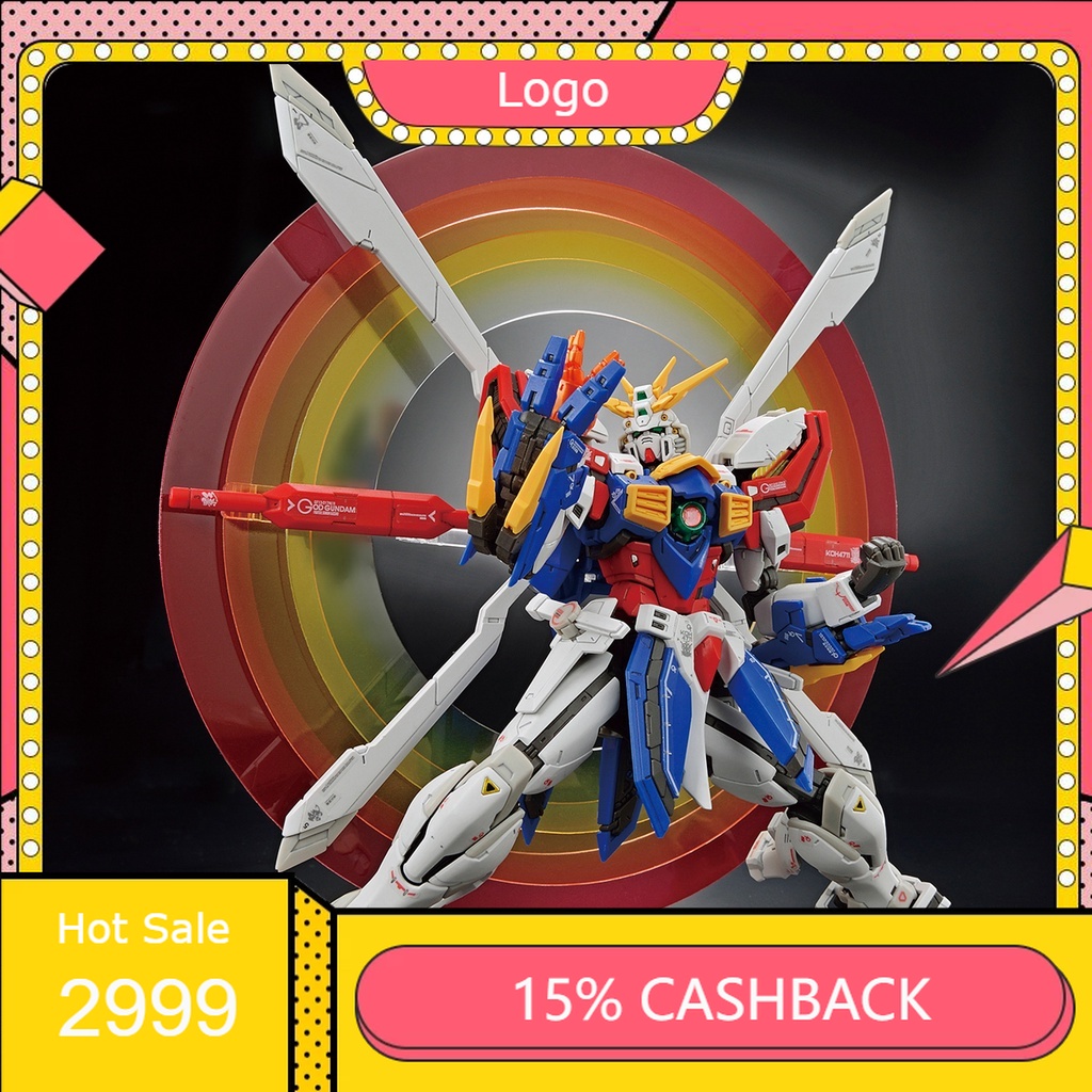 Mô hình lắp ráp RG 37 God Gundam 1/144 Bandai - GDC 4573102633583
