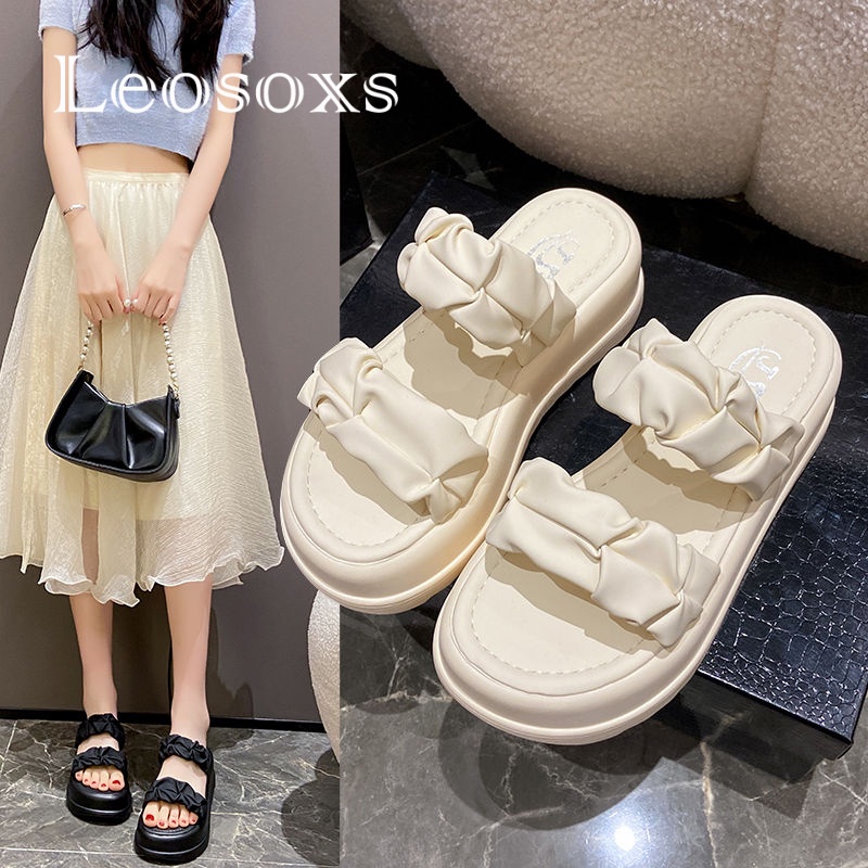 Leosoxs  dép sandal nữ dép bánh mì nữ dép bánh mì Chống Trượt Thời trang Nhẹ Tinh tế Phong cách đơn giản FDL2392R0B38Z230920