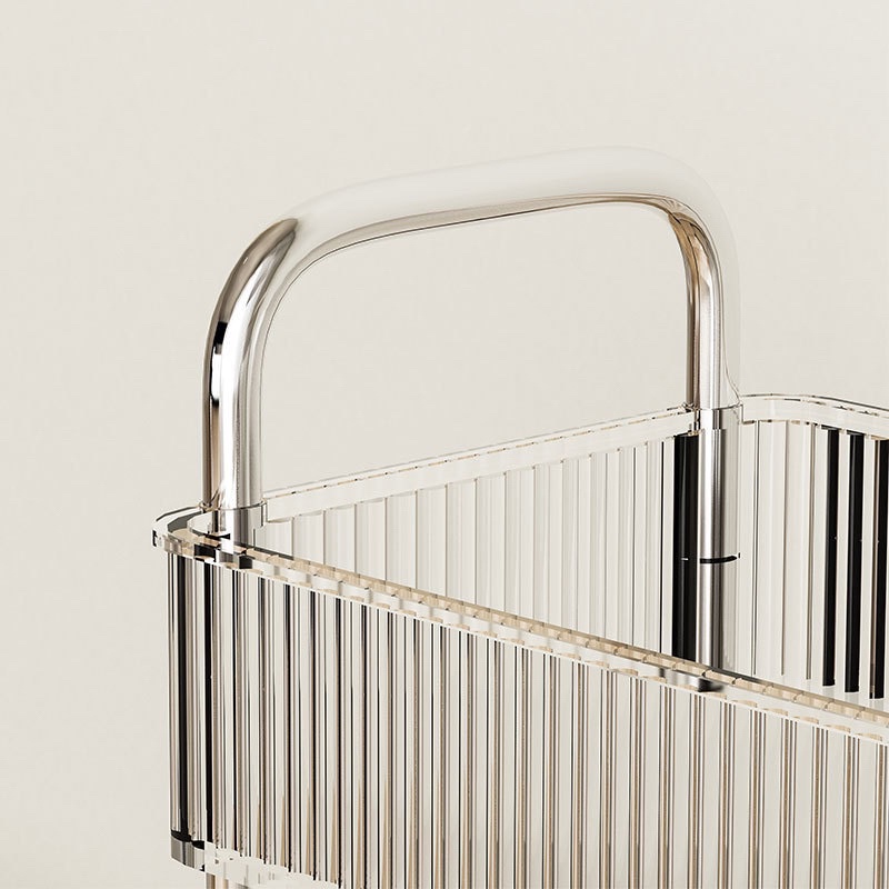 Kệ Spa đa năng VIP 3 Tầng Trong Suốt Cao Cấp 1986 Có Bánh Xe