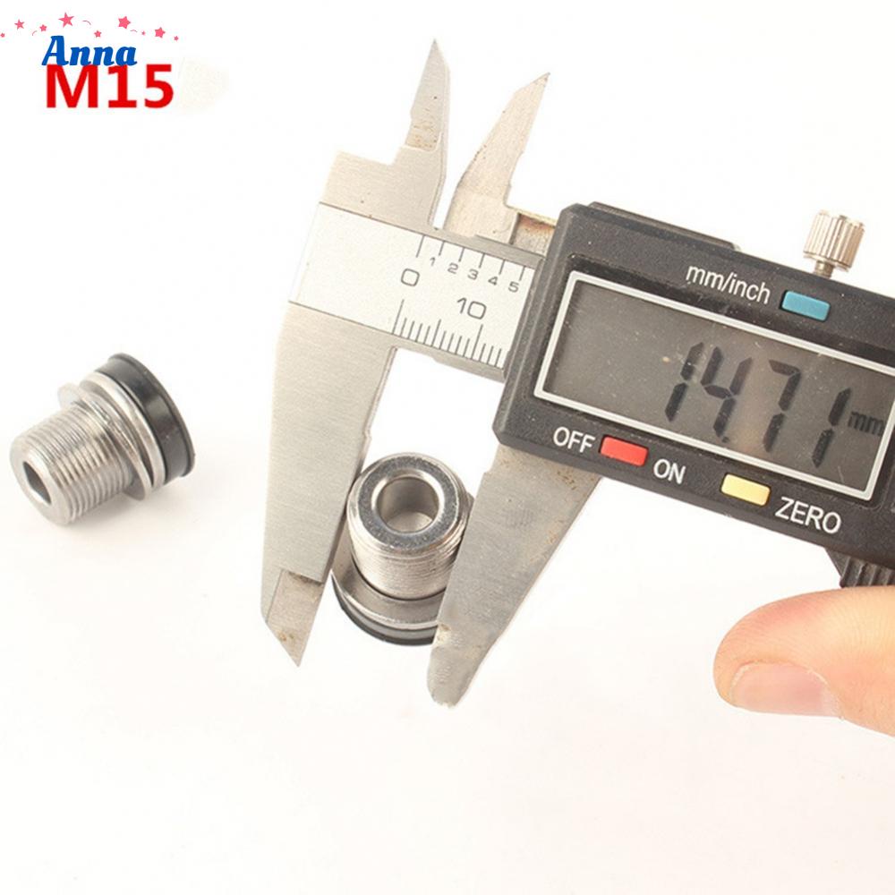 2*screw Bike Parts Black Crank Screw E-Bike M15 Electro Silvering For Bmx