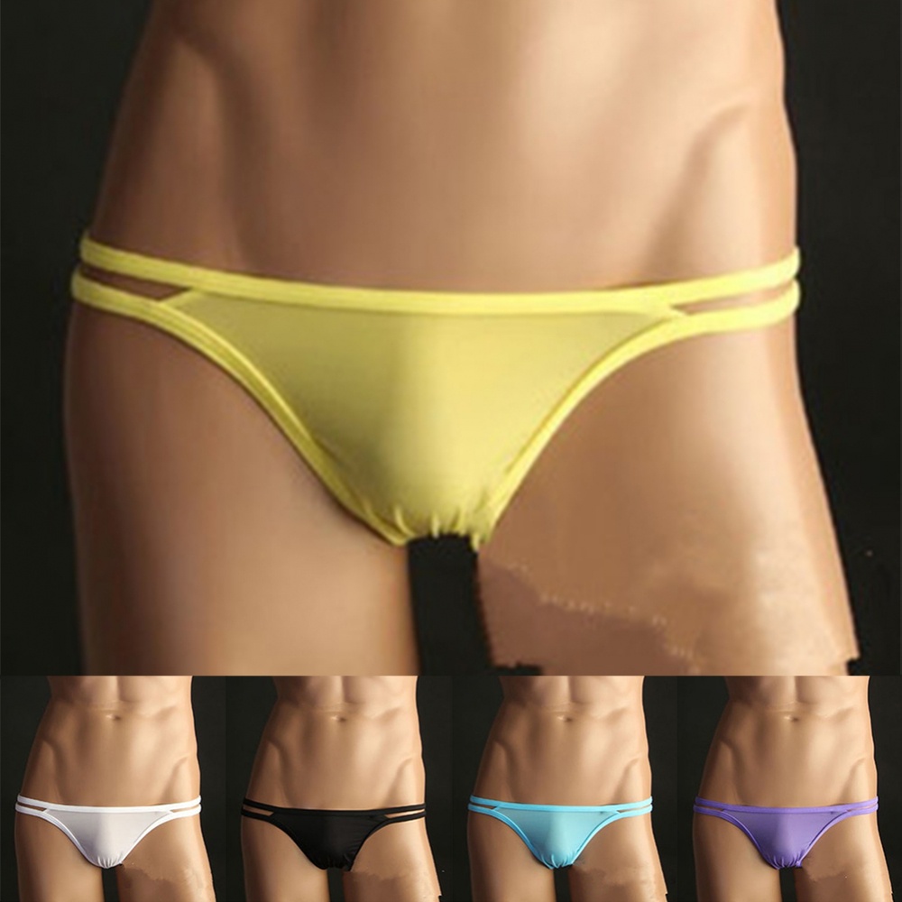 Quần Lót Nam polyamide / nylon Trơn Dây g-string Thoáng Khí