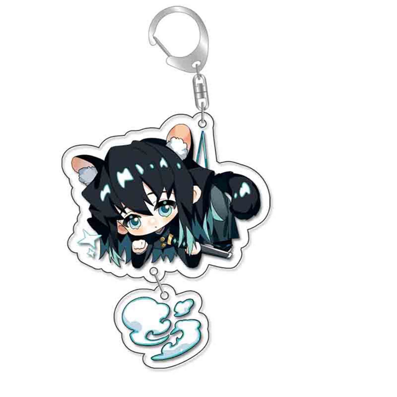 Móc Chìa Khóa Bằng acrylic Họa Tiết Hoạt Hình demon slayer kimetsu no yaiba tanjiro kamado