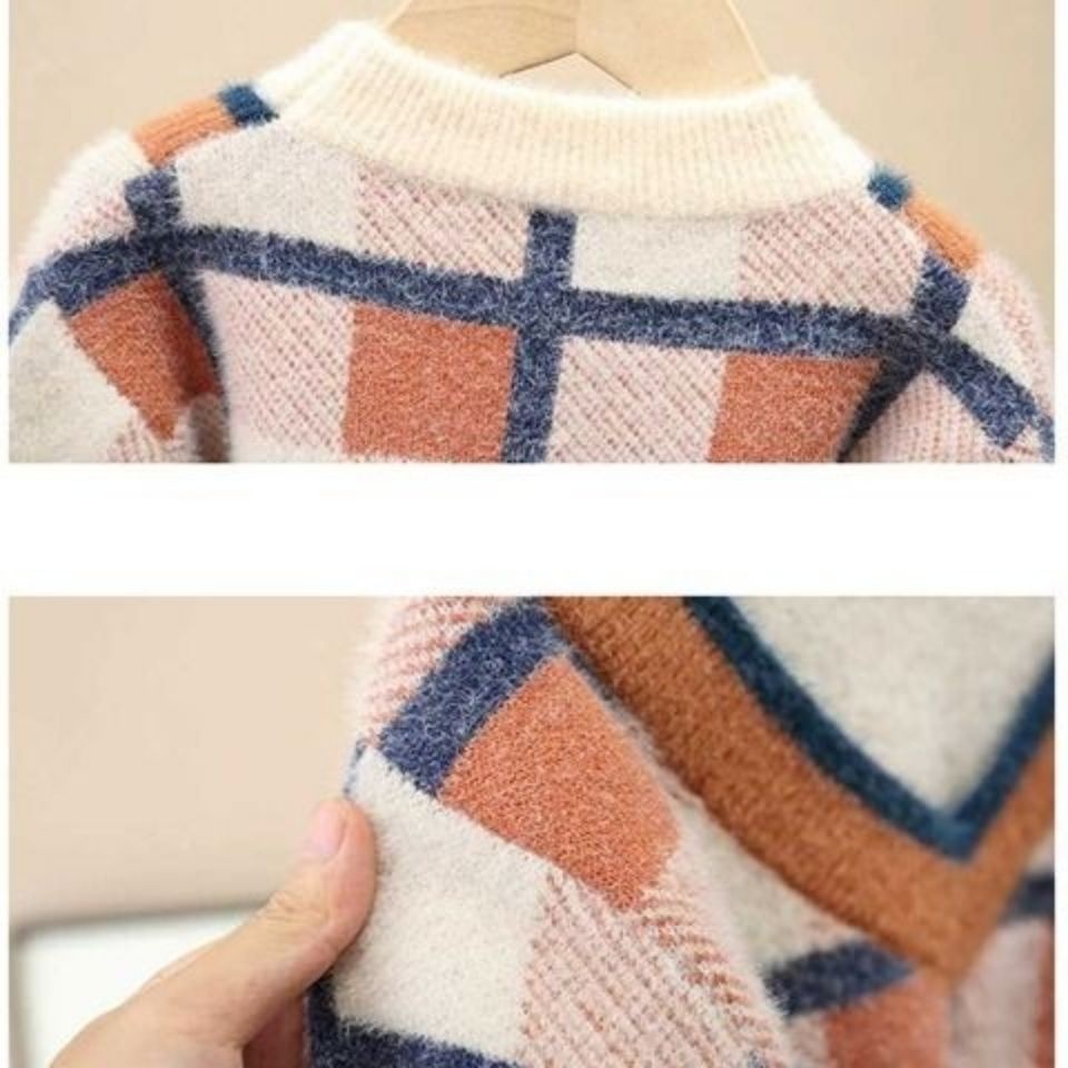 Áo sweater Dệt Kim Dày Dặn Thời Trang Thu Đông 2023 Cho Bé Trai phlis