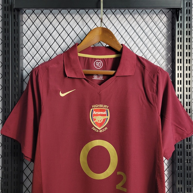 Áo Bóng Đá Ngắn Tay Đội Tuyển arsenal 05 / 06 22 23 24 Phong Cách retro Cho Nam