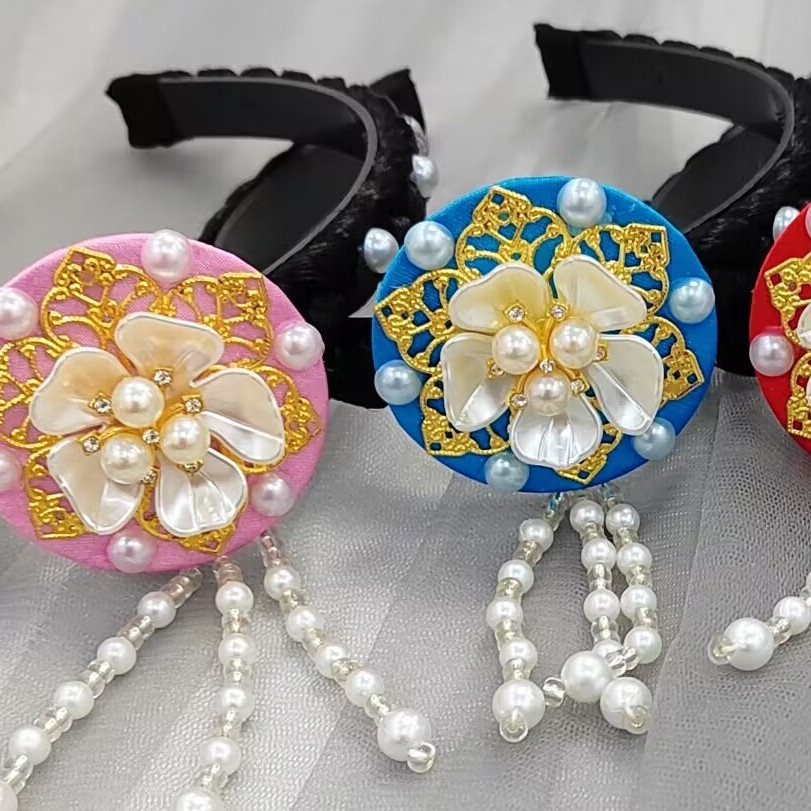 Băng Đô Cài Tóc Phong Cách hanbok Truyền Thống Hàn Quốc Dễ Thương Cho Bé Gái cxbluokesi.vn922