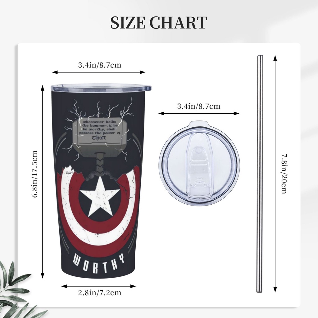 Marvel Bình Nước Giữ Nhiệt Bằng Thép Không Gỉ 304 Cao Cấp