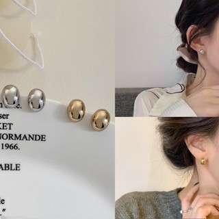 Sang Trọng Bông Tai Mạ Bạc 925 Hình Hạt Đậu Đáng Yêu Cho Nữ