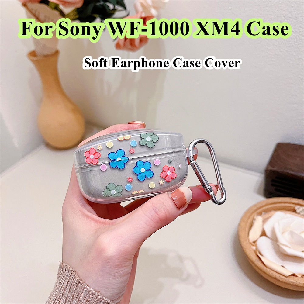 Bao Da Điện Thoại Mềm Họa Tiết Hoa Cho sony wf-1000 xm4 sony wf-1000 xm4