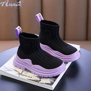 Annie dép bé gái Giày Thể Thao Cổ Cao Thoáng Khí Thời Trang Cho Bé Gái boot bé gái