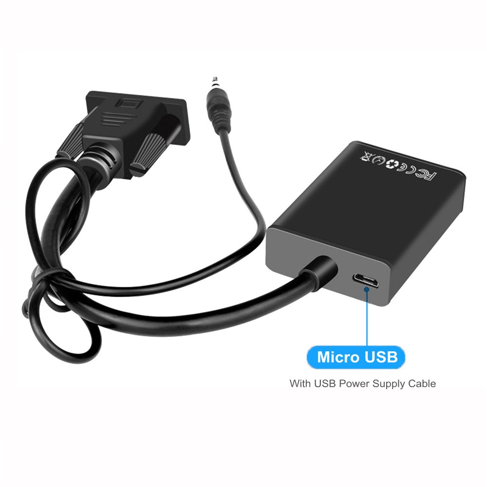 Cáp Chuyển Đổi 1080p full hd vga Sang hdmi Cho Máy Chiếu / Tv