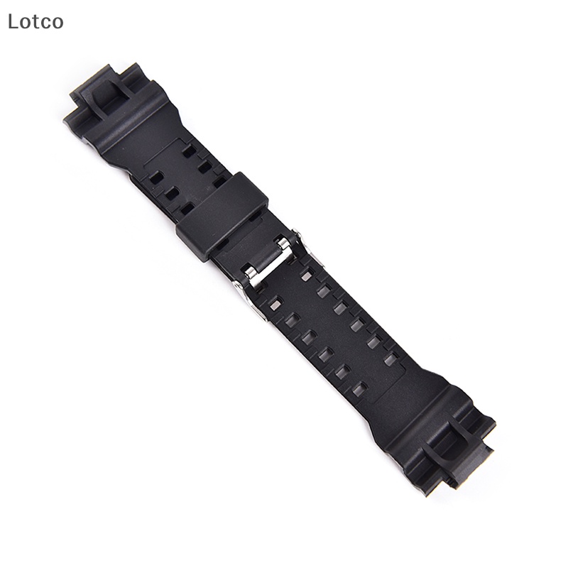 Dây Đeo Đồng Hồ Thể Thao Bằng Cao Su Silicon Màu Đen Có Khóa Kim Loại Chống Sốc Cho g-shock vn