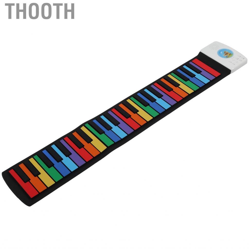 Thooth Piano Silicone 49 Keys Roll Up Keyboards Hand Education