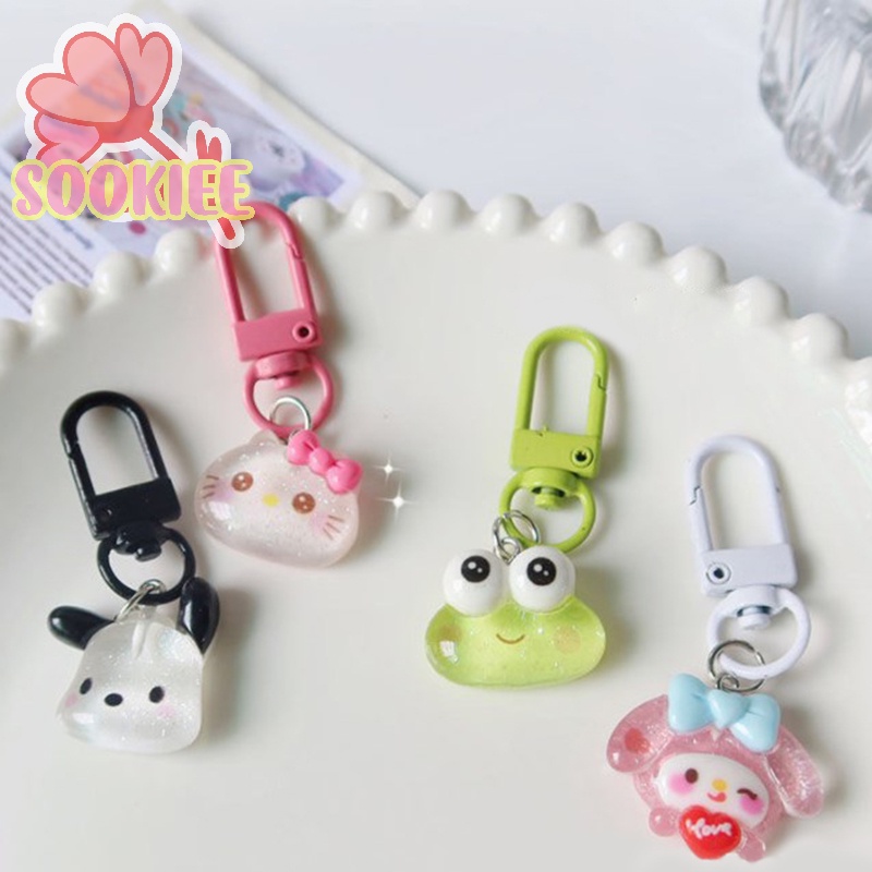 Móc Khóa Hình Chó san Liu kt pacha Hoạt Hình Đáng Yêu Có Đèn Nhấp Nháy Cho Nữ Sinh