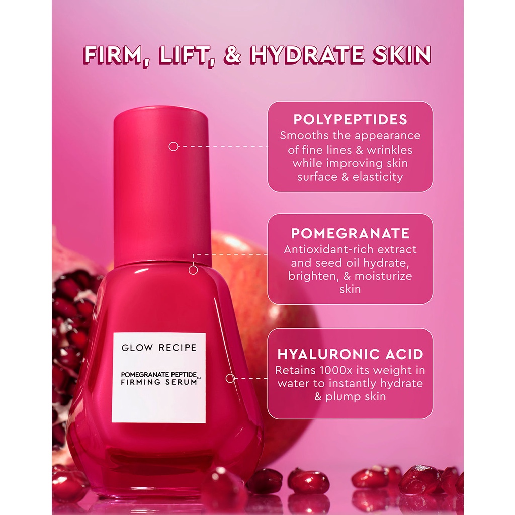 Tinh Chất Làm Săn Chắc Da Glow Recipe Pomegranate Peptide Firming Serum 30ML
