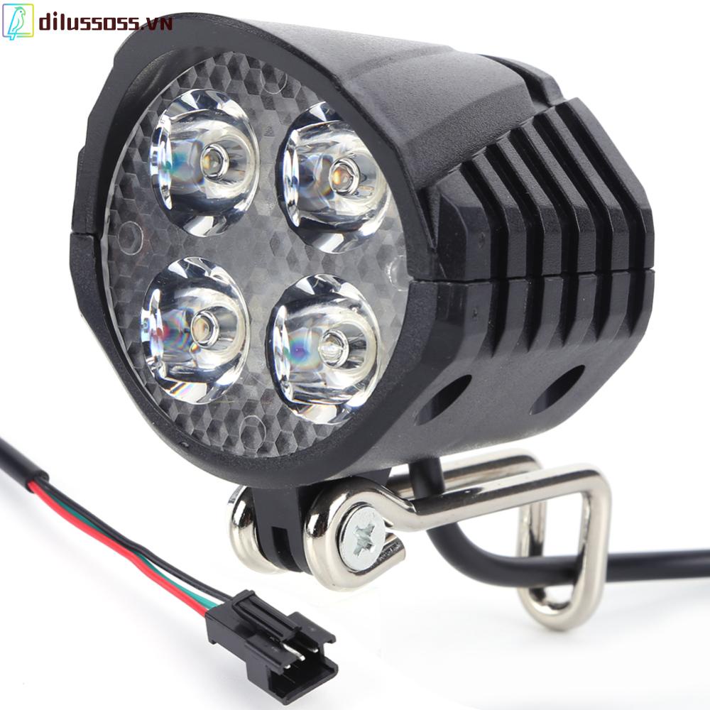 Đèn Pha led 48v dilussoss.vn Kèm Còi Chuyên Dụng Cho Xe Đạp Điện