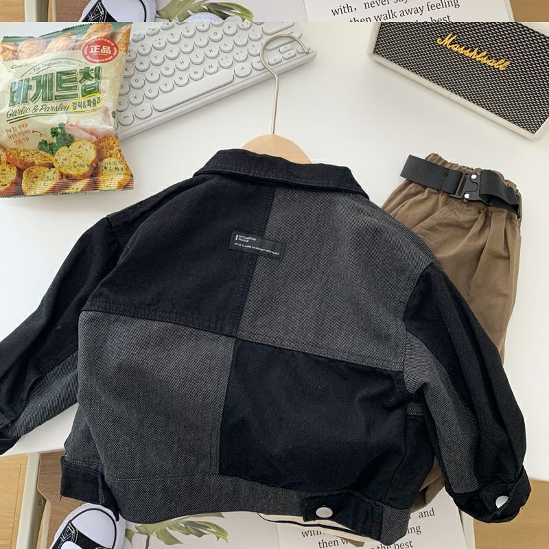 Áo Khoác denim Phong Cách Hàn Nhật Mới 2023 Cho Bé Trai