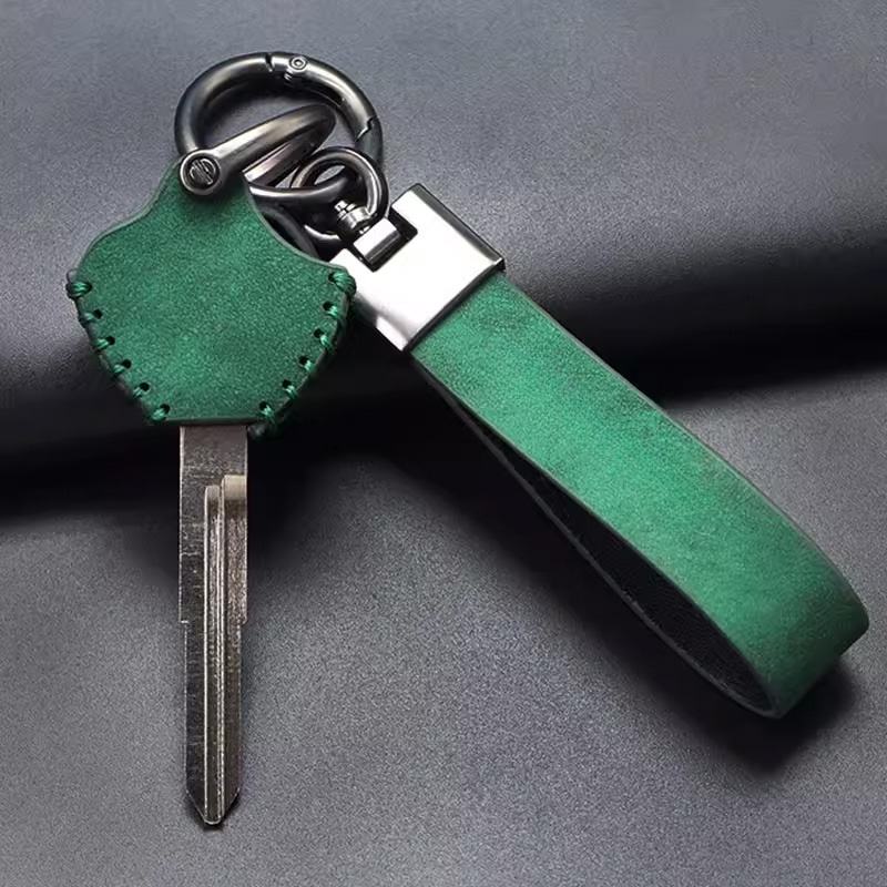 Sang Trọng Móc Chìa Khóa Xe Mô Tô honda yamaha Bằng Da Thời Trang Cho Nam Và Nữ