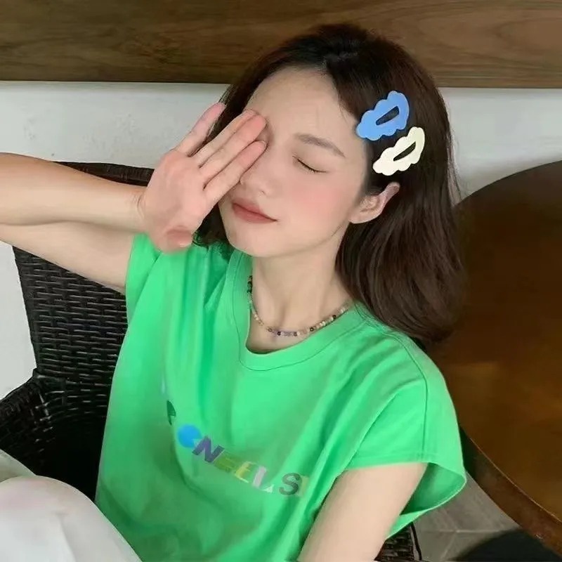 Bộ 6 Kẹp Tóc Hình Đám Mây Nhiều Màu Sắc Dễ Thương Cho Nữ