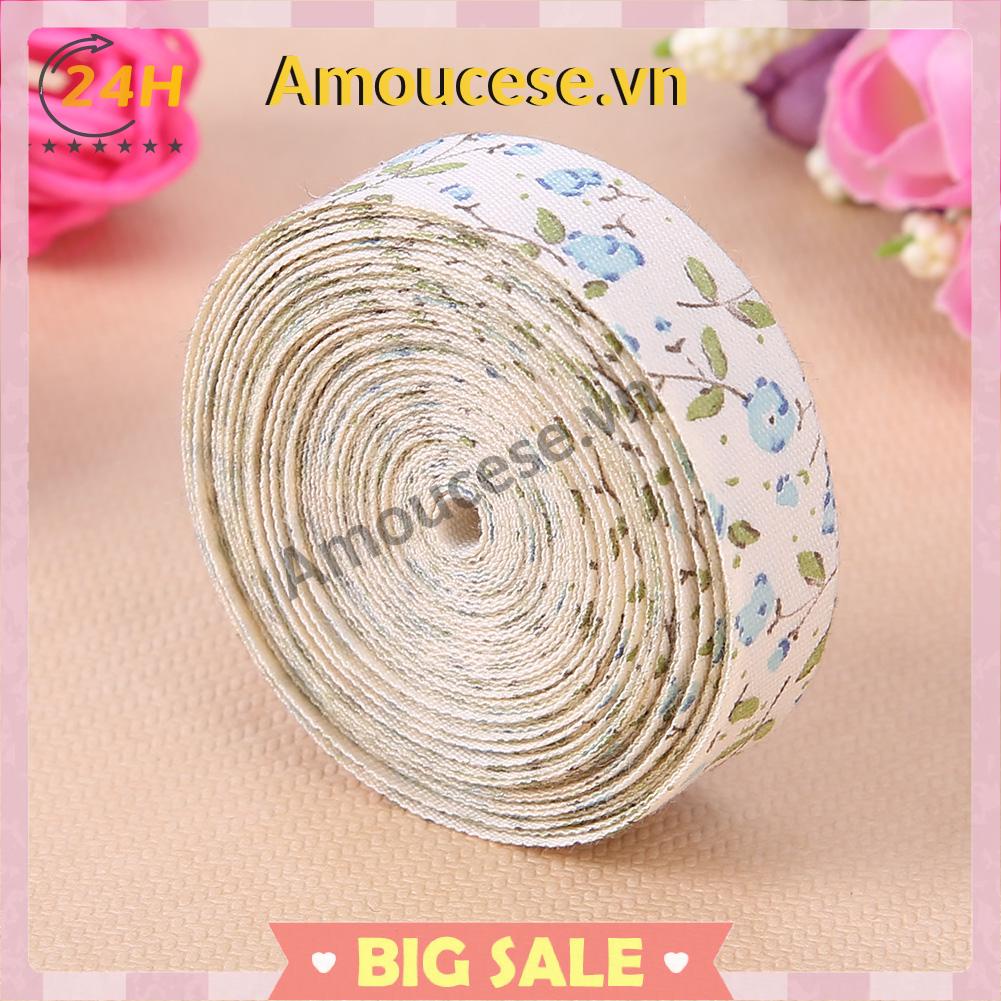Cuộn Dây Ruy Băng In Hoa 5 yard Phụ Kiện May Vá Thủ Công diy
