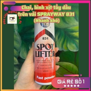 Chai, bình xịt tẩy dầu trên vải sprayway 831