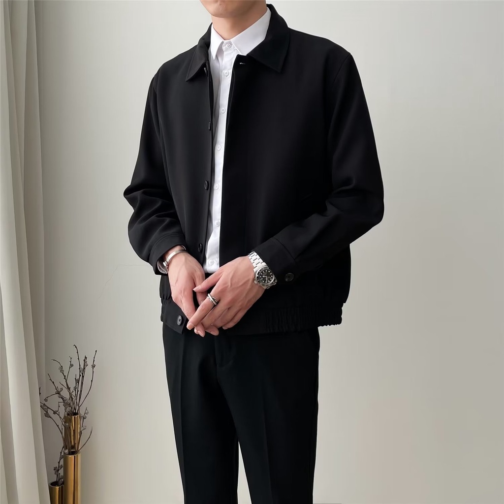 Áo Khoác Dáng Rộng Phong Cách Mới Thời Trang Xuân Thu Cho Nam