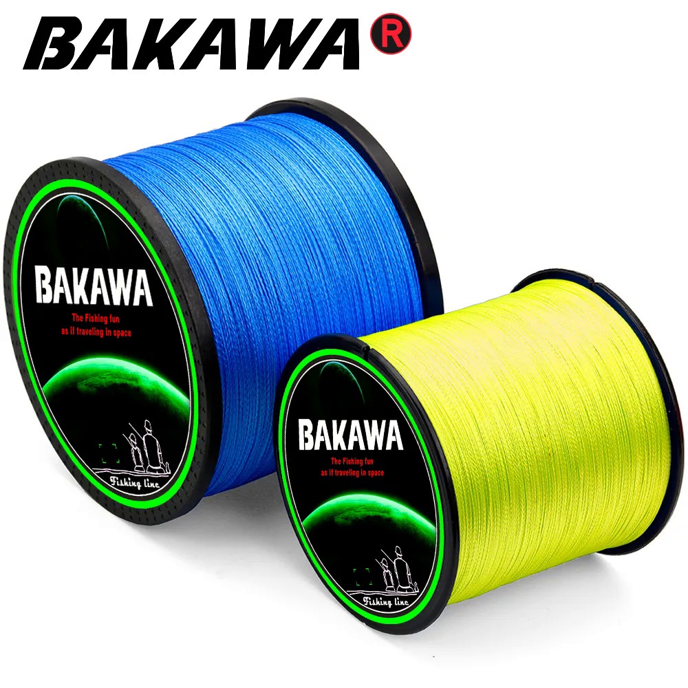 Bakawa Cuộn Dây Câu Cá Bện 8 Sợi 1000m 500m 300m Chất Liệu pe