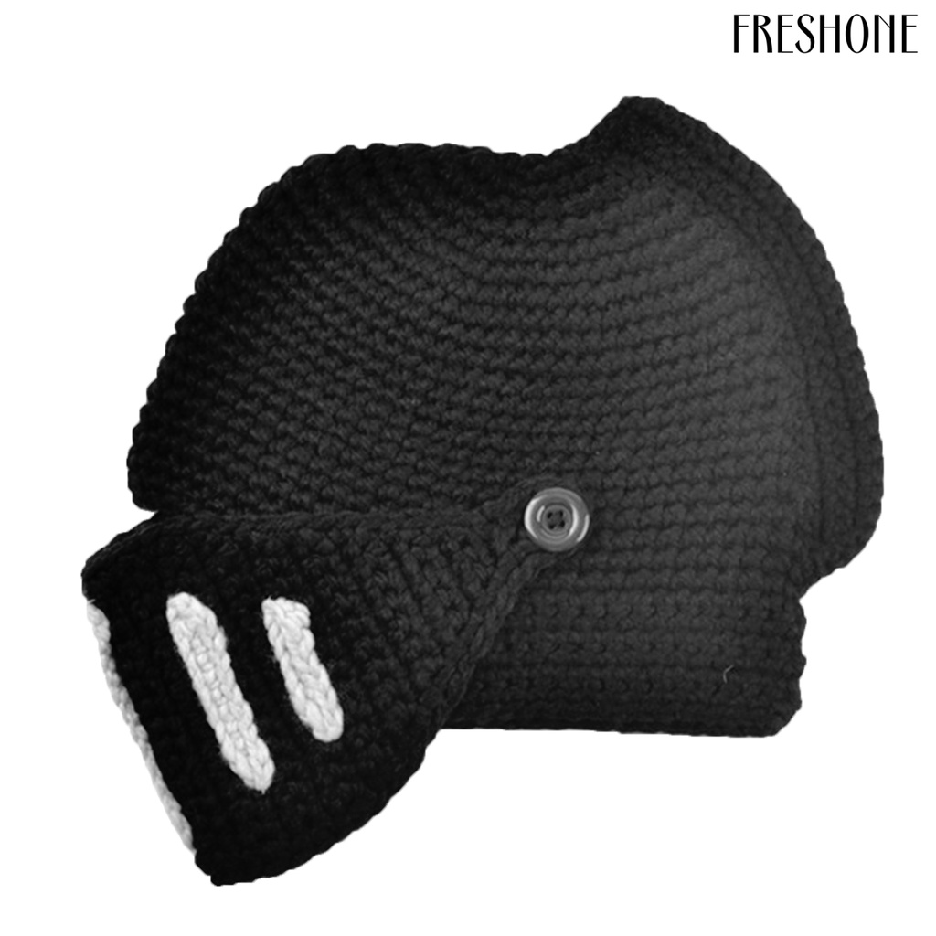 Mũ Len Dệt Kim Thủ Công Râu Chống Gió Cho Nam
