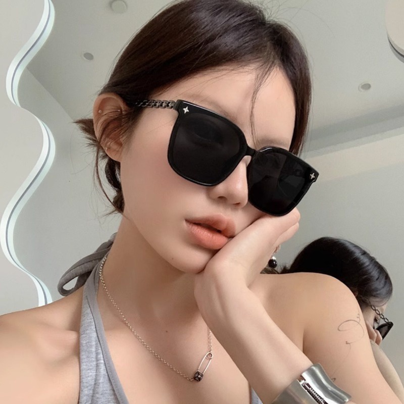 Papaozhu Kính Mát Gọng Vuông Lớn Chống Tia uv400 Phong Cách vintage