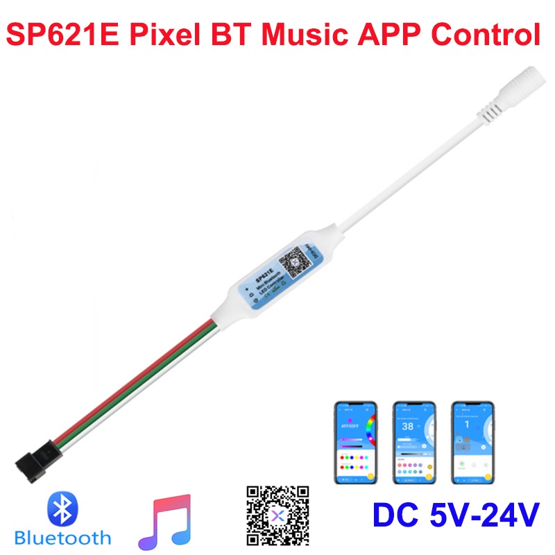 Bộ Điều Khiển Dải Màu Sắc Ma Thuật sp110e sp511e sp601e sp602e sp611e sp621e ws2811 ws2812b Uts1903 ic