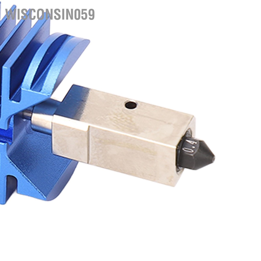 Wisconsin059 3D Máy In Đùn Hotend Bộ 24V 48W Đầu 0.4mm 0.6mm Thép Cứng Phun cho Ender 3