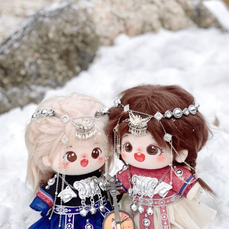 Set Đồ Thời Trang Cổ Điển Bằng Vải cotton 20cm Dành Cho Búp Bê miaozu 1008 20cm