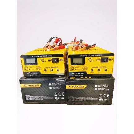 Sạc bình acquy ô tô  12V-24V - 200AH thông minh tự động ngắt khi đầy - BTN -Màu vàng