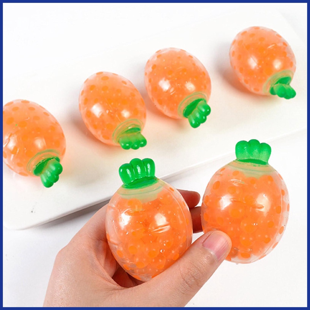 Squeeze Quả Bóng Hình Củ Cà Rốt Đồ Chơi Giảm Căng Thẳng Cho Bé Gái Aavn