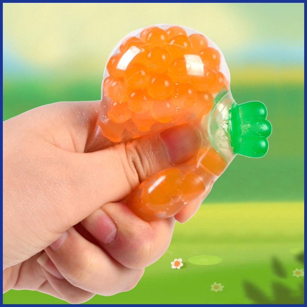 Squeeze Quả Bóng Hình Củ Cà Rốt Đồ Chơi Giảm Căng Thẳng Cho Bé Gái Aavn