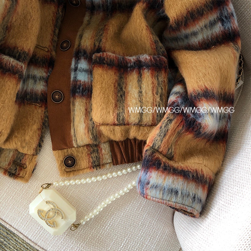 Xiaoxiang Áo Khoác Ngắn Chần Bông Dày Dặn Phong Cách Pháp Thời Trang Thu Đông Cho Nữ xiaoxiang