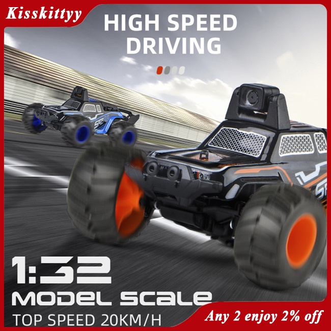 Kisskitty Bộ Xe Hơi Điều Khiển Từ Xa 2.4g Có camera hd wifi mini 1 / 32 Tốc Độ Cao Và Phụ Kiện