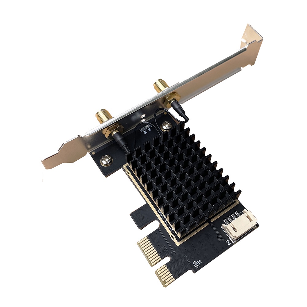 Card WIFI Intel AC 3168 7265 9260 AX200 AX210 có tản nhiệt cho máy bàn