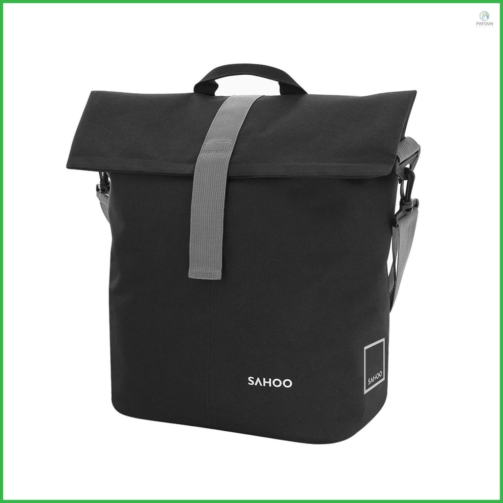 SAHOO Bike Rear Seat Bag 14L Large Capacity Pannier Crossbody Bag for Commuting and Traveling