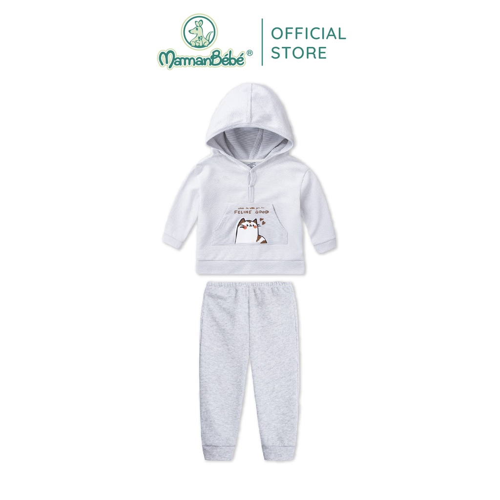 (MamanBébé chính hãng) Bộ dài tay La Pomme Hoddie Tommy