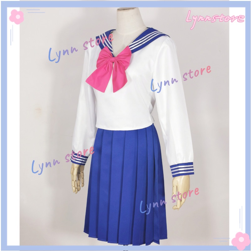 Bộ Đồ Hóa Trang Thủy Thủ Mặt Trăng + Chân Váy + Áo Khoác + Nơ Xinh Xắn