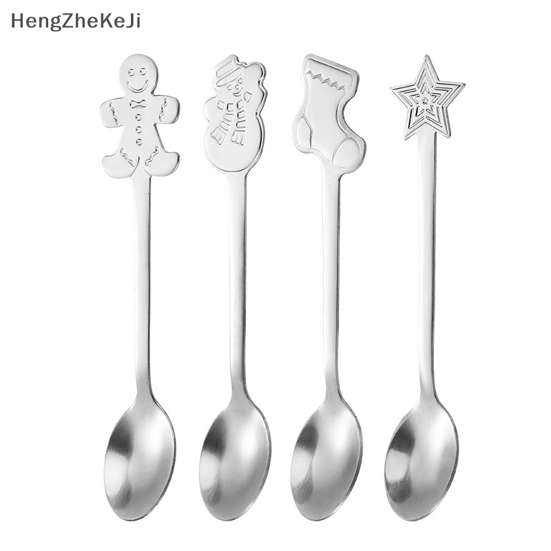 Muỗng Cà Phê Bằng Inox Trang Trí Giáng Sinh Năm Mới 2024