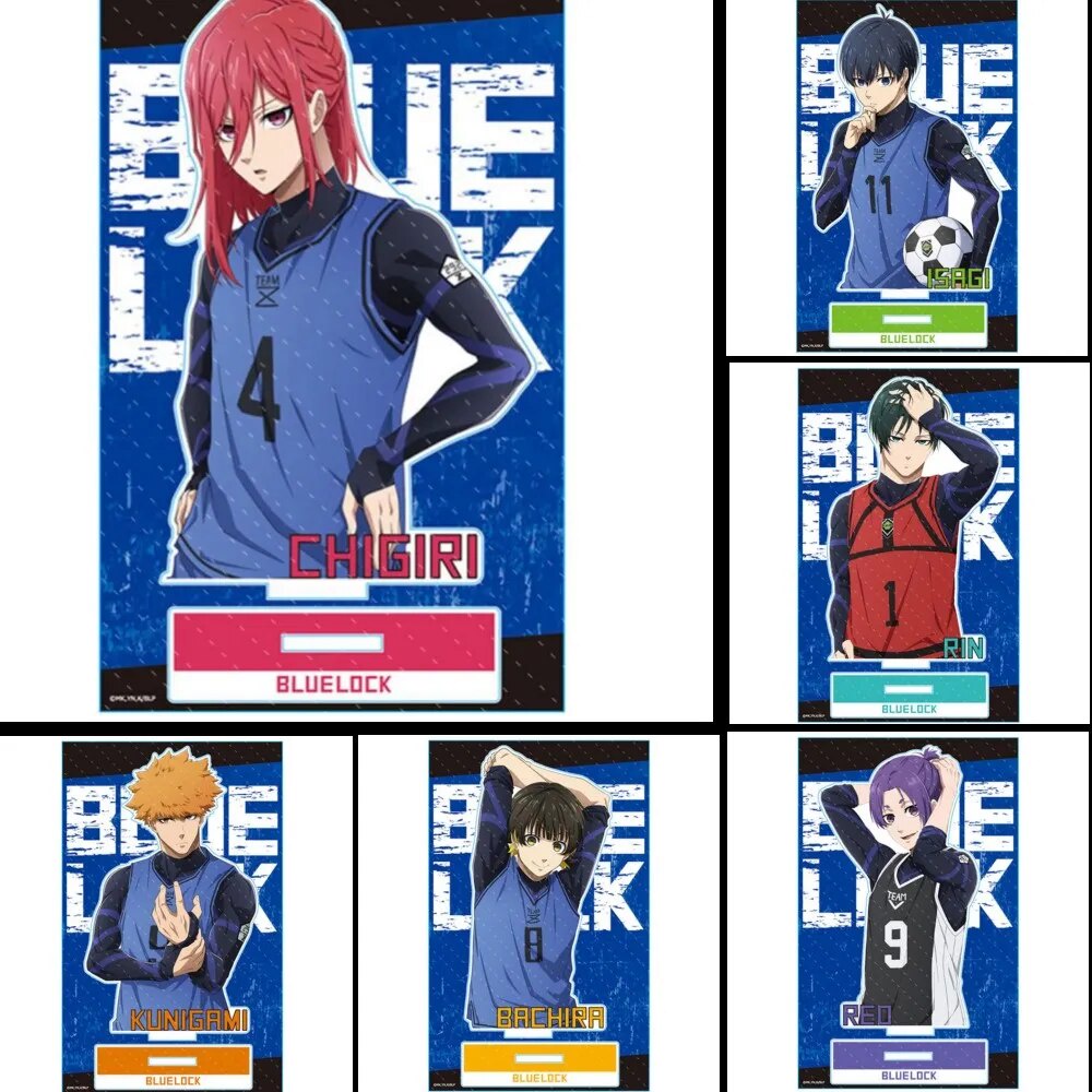 Mô hình Standee Blue Lock Chigiri Hyouma Isagi Yoichi Bachira Meguru Nagi luvx Phụ kiện trang trí để bàn góc học tập