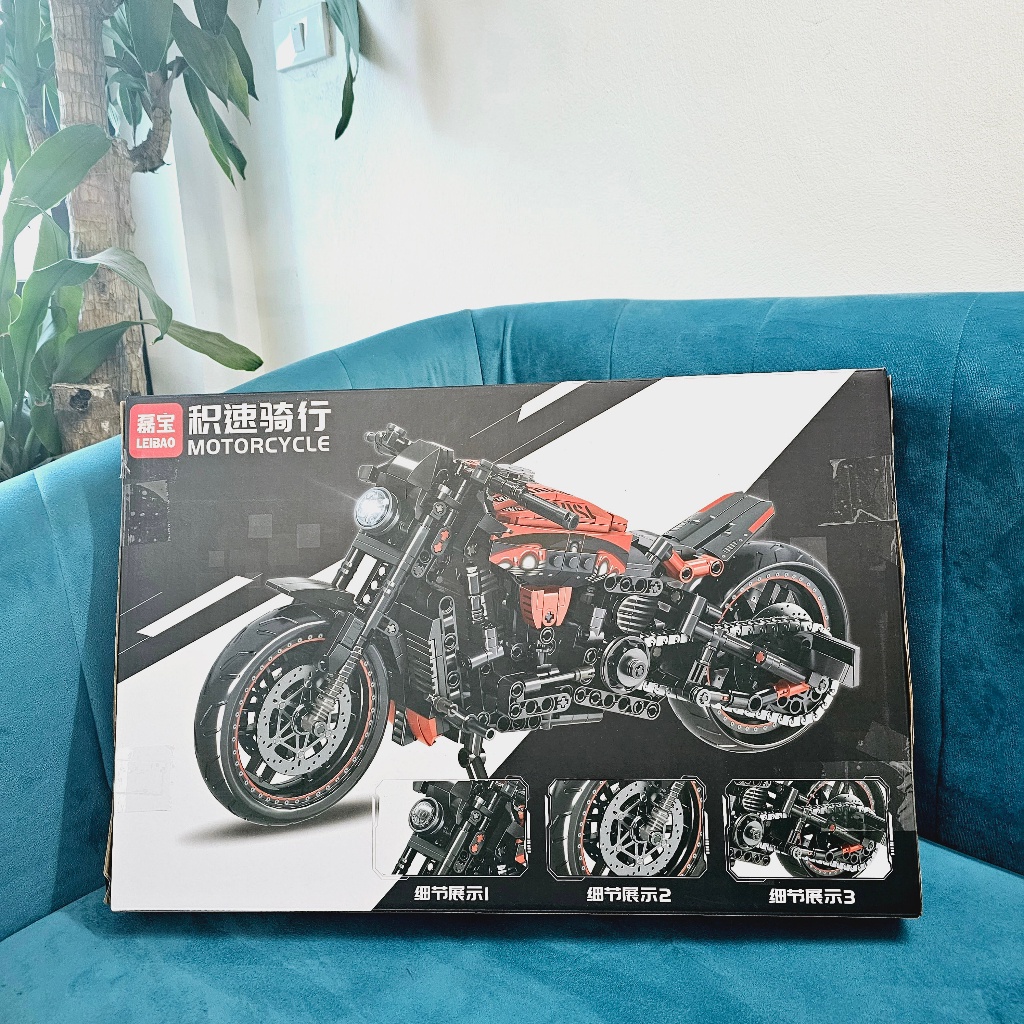 826 Chi Tiết/ Size 35cm/ Bộ Đồ Chơi Lắp Ráp Mô Hình Xe Máy Phân Khối Lớn, Lắp Ráp Mô Hình